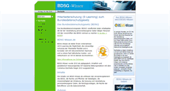 Desktop Screenshot of bdsg-wissen.de
